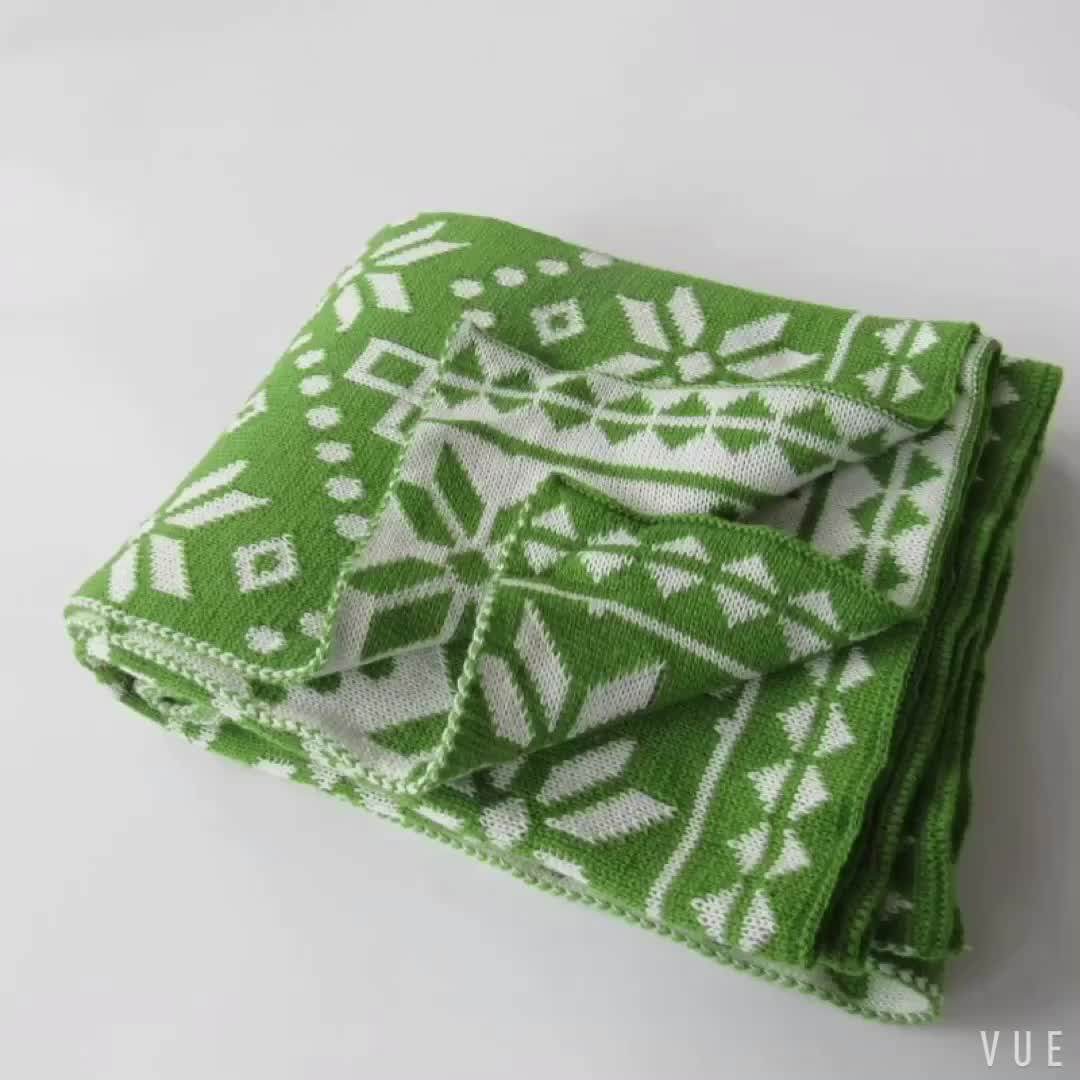 Exaggerated Pattern America Style Soft Jacquard Knit Throw Blanket Buy Knit Throw,Jacquard
