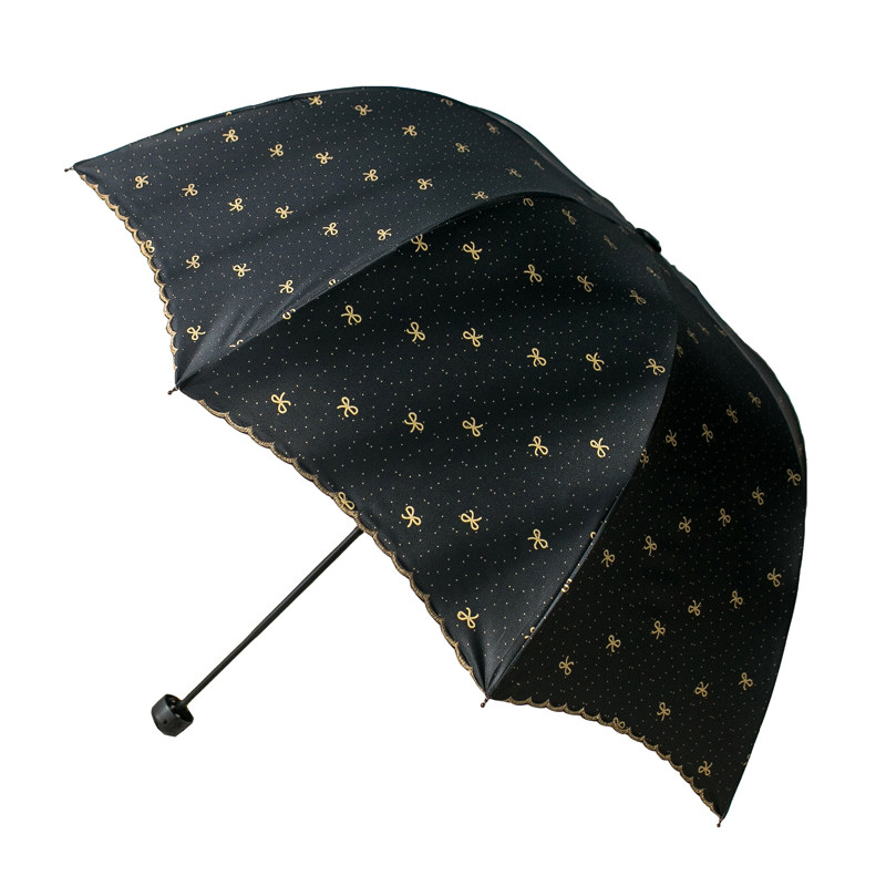 深拱形防晒防紫外线女公主雨伞
