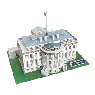 乐立方创意立体3D儿童拼装拼图 美国白宫DIY趣味手工模型创意玩具