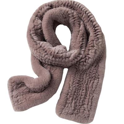 冰奴冬季保暖真毛獭兔皮草围巾