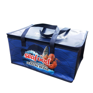 现货促销海鲜包装袋保温袋礼盒大礼包保鲜包无纺布彩色覆膜保温包