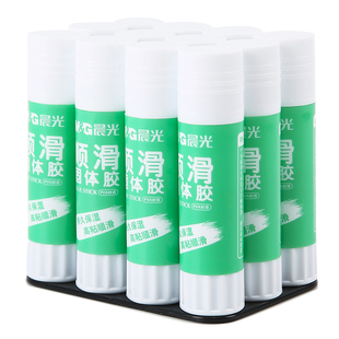 晨光固体胶胶棒粘性强儿童手工课胶水批发学生用办公文具用品12支装9g15g21g36g财务单据粘贴固体胶凭证胶棒