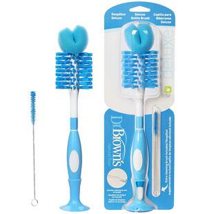 布朗博士洗奶瓶刷子清洁刷套装海绵尼龙宝宝新生婴儿360度清洁洗