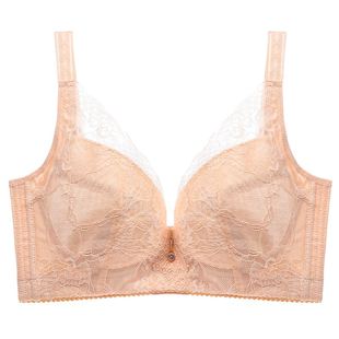 内衣女超薄款全罩杯大胸显小大码胖mm显瘦收副乳无钢圈聚拢文胸罩
