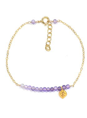 THISNESS秘密花园渐变叶子手链