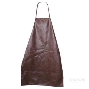 PU皮革防水围裙餐厅防油成人饭店工作服食堂厨房长围腰耐酸碱工业