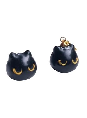 墨玉表情包猫咪时尚风锁骨链吊坠