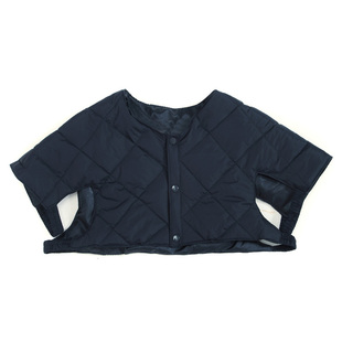 老人保暖半截男款女装坎肩棉护肩短羽绒棉 马甲夹防寒背心中老年