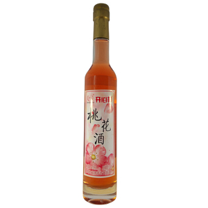 桃花酒 桃花醉酒糯米酒农家自酿女士低度酒花酒花果酒甜冰酒415ml
