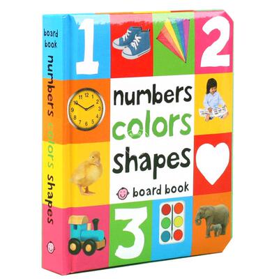 现货 英文原版 Numbers Colors Shapes 精装纸板书 幼儿启蒙 数字颜色形状 宝宝的认知 儿童绘本 低幼 撕不烂纸板书