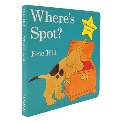 预售 spot小波系列英文原版 Where's Spot小玻在哪里 低幼幼儿启蒙 儿童纸板翻翻书 躲猫猫亲子互动早教游戏书 中商进口 大音
