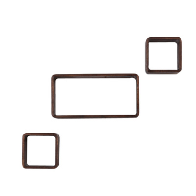 实木墙上置物架免打孔墙面隔板