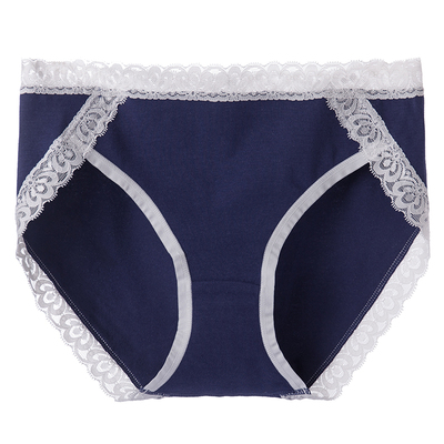 纯棉大码内裤女胖mm黑色系胖妹妹