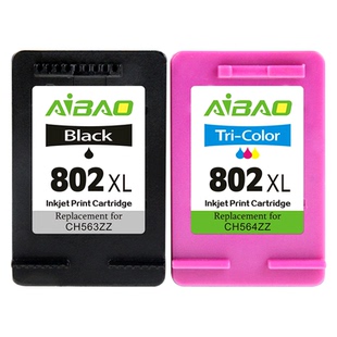 艾宝兼容惠普802墨盒 HP1050 1000 1010 1101 1011 1510 1102 2050黑色彩色墨盒 deskjet打印机连供 可加墨XL