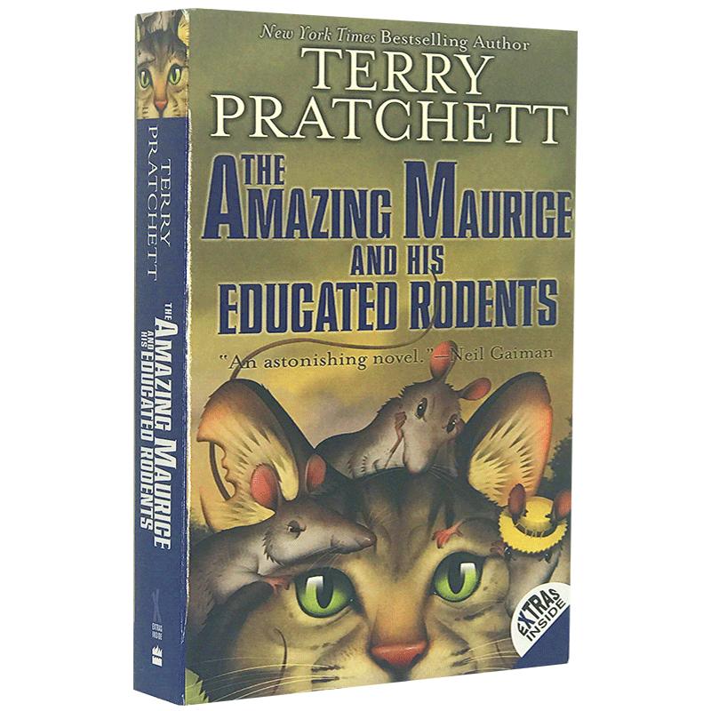 碟形世界 猫和少年魔笛手 Discworld The Amazing Maurice and His Educated Rodents 英文原版