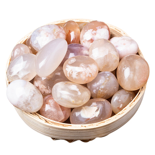 鹅卵石雨花石原石天然鱼缸鹅软石卵石彩色石头造景樱花玛瑙五彩石