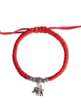 小北同款古觉手编红绳