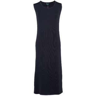 白领女装 2016夏季新款 黑色圆领无袖针织连衣裙E-ZH16-301