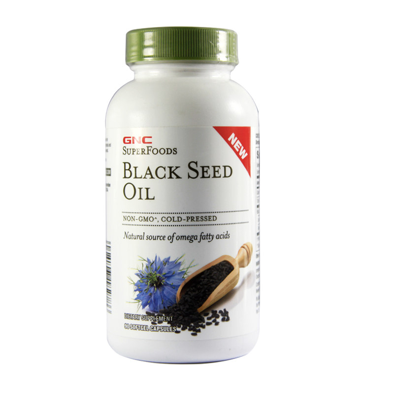 GNC黑种草籽油鼻过敏护发肤过敏