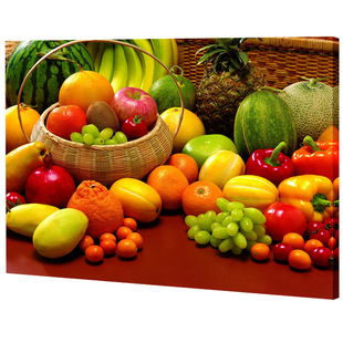 现代餐厅装饰画卧室墙画厨房壁画酒杯花卉饭店有框画水果挂画单幅