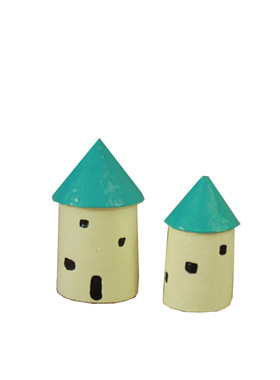 治愈系建筑房屋树脂居家装饰品
