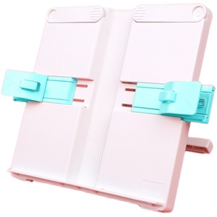 得力阅读书架学生用简约桌面读书架可折叠看书支架小学生桌上书本收纳整理书夹多功能书立创意书挡板夹书器