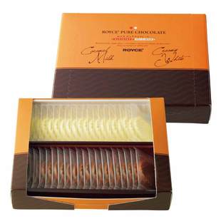 现货| 日本北海道ROYCE' 生巧 PURE波纹片白巧/牛奶2种口味40枚