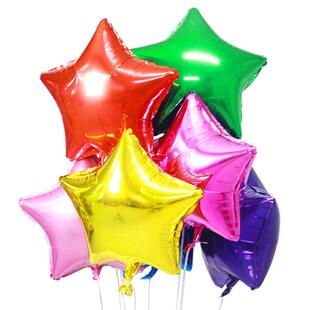 结婚婚庆用品求婚创意造型五角星铝膜铝箔气球生日婚房装饰品布置