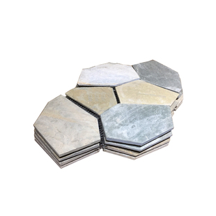 天然黄木纹地砖板岩碎拼石冰裂纹别墅外墙庭院仿古砖青石板文化石