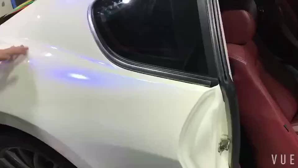 Yjderek High Quality Glossy White Chameleon Car Vinyl Wrap For Car