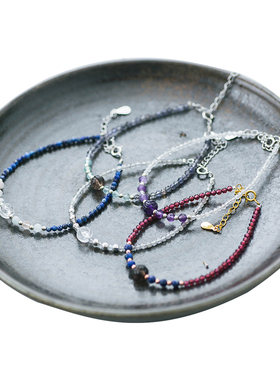 少女心诞生石手链招财海蓝宝