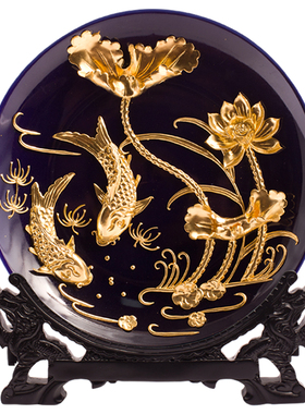 金箔年年有余摆件搬家乔迁礼物