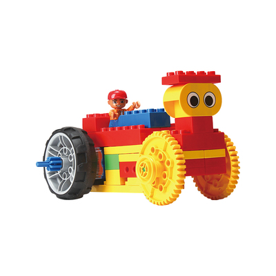 简单机械幼儿编程电动大颗粒玩具