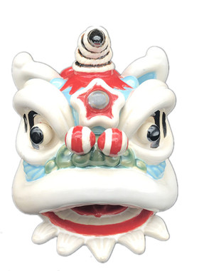 醒狮武术公仔工艺品摆件石湾陶瓷