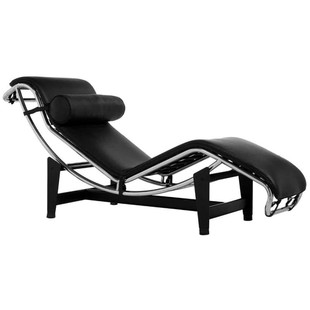 Le corbusier lounge LC4卧室懒人休闲躺椅真皮单人沙发椅午休椅