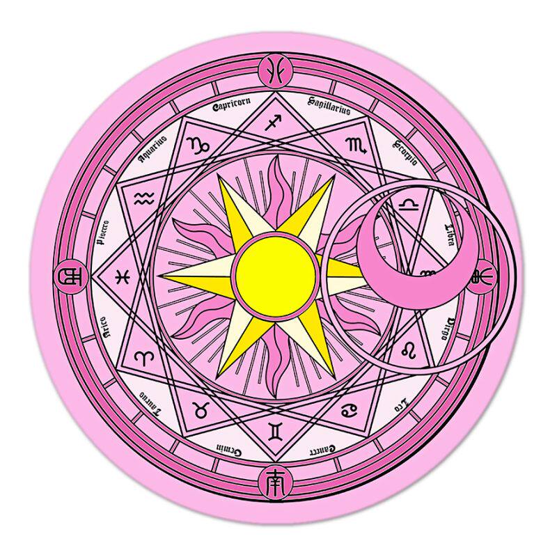 魔卡少女风库洛卧室现货床边地毯