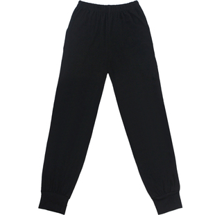 舞蹈裤女束脚长裤萝卜裤成人宽松黑色形体裤男练功裤健身操小脚裤