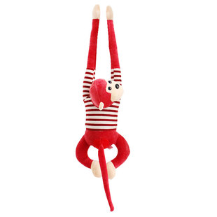 趴猴长臂猴子长尾猴小公仔猴毛绒玩具婚庆抛洒创意挂窗帘玩偶吊猴