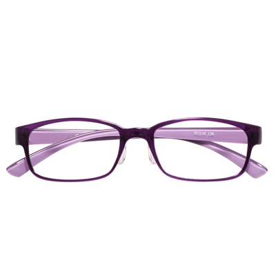 tr90小号鼻梁硅胶紫色近视眼镜