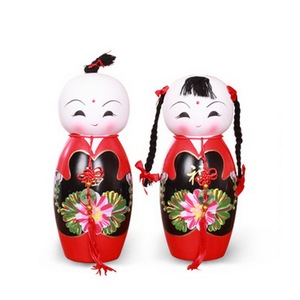 创意家居新房婚庆招财招福礼品招福中国福娃储钱罐存钱罐摆件包邮