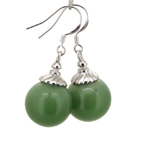 小巧玲珑迷你琉璃精油瓶耳环吊坠香薰香水耳坠女简约气质银钩耳饰