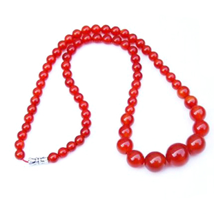 天然红玛瑙项链 水晶塔链饰品女款正品本命年玉髓生日礼物送妈妈