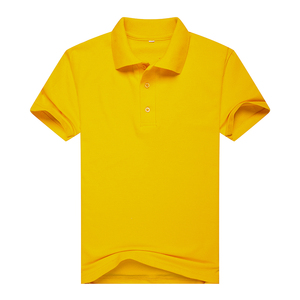 纯色polo衫短袖翻领网眼棉t恤工衣男女同款夏上班服定制印字绣标