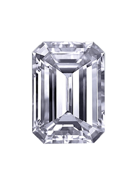 时尚风明星款长方形祖母绿裸石