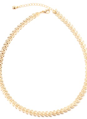 麦穗项链INS冷淡风新款轻奢颈链