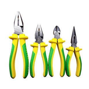 正品TEKIRO拓马8寸工业级省力钢丝钳6寸尖嘴钳6寸斜口钳一把包邮