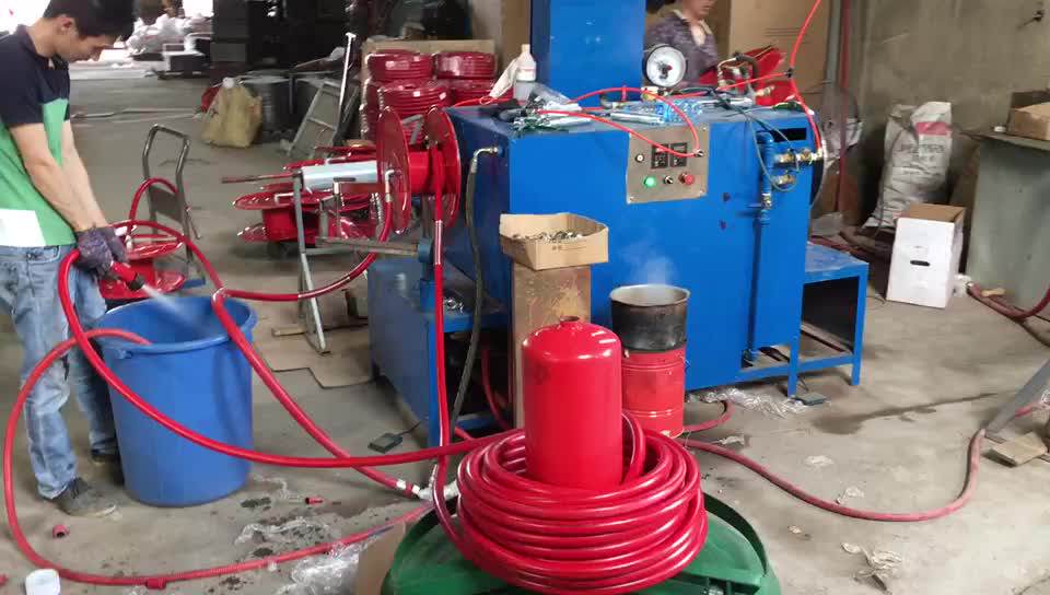 1"x30m Fire Hose Reel With 1.5 Fire Hydrant Valve And Pressure Gauge