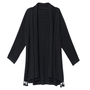 针织开衫女春秋短款宽松显瘦百搭时尚洋气毛衣披肩配裙子流苏外搭