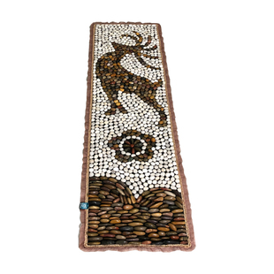 助眠高端天然鹅卵石足底穴位按摩脚垫脚踩雨花石足疗石子路地垫