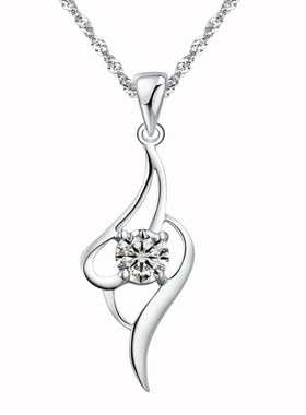 一见倾心女士异地恋刻字锁骨链